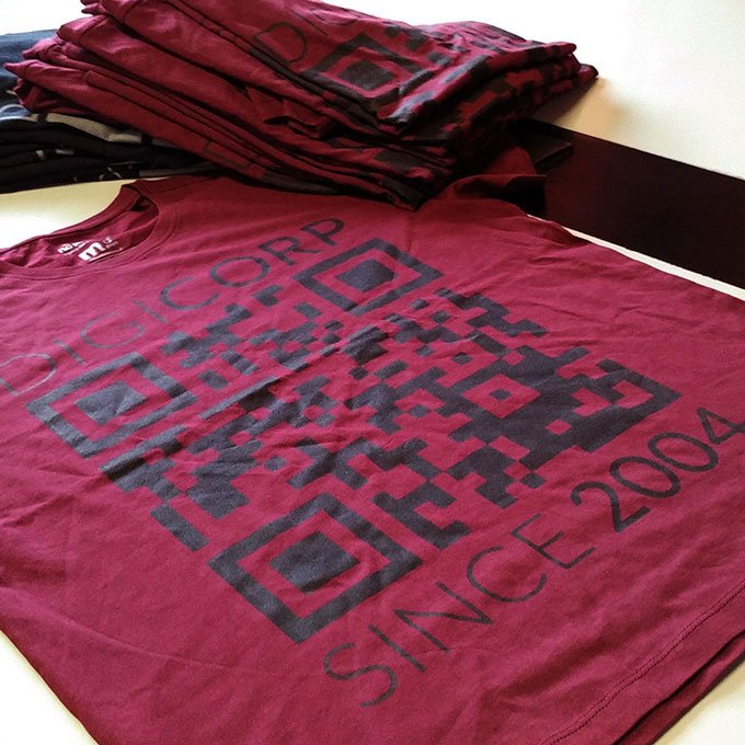 107 Digicorp designed t-shirts made by No Nasties
